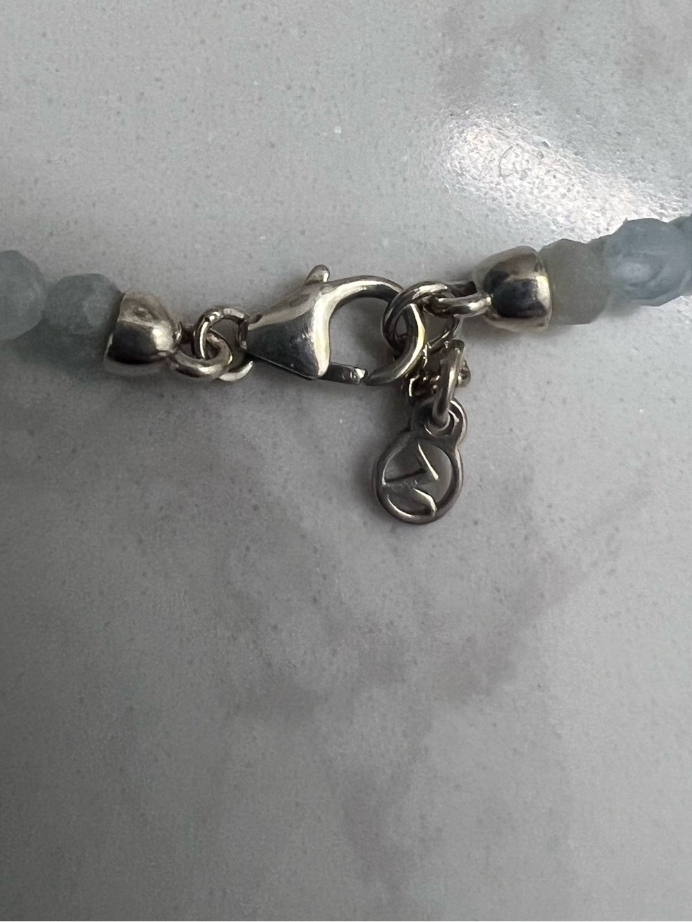 Aquamarine Bead Bracelet in Sterling Silver - Picture 3 of 5